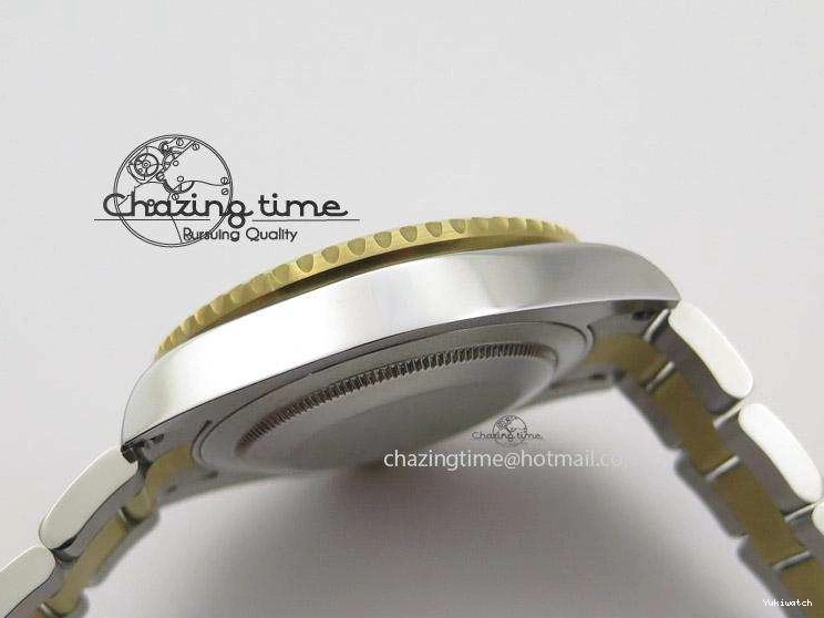 Black A2836 LN YG Submariner SS Bracelet Markers on Dial Diamonds 116613 0418